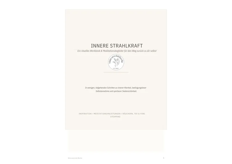 Cover des Workbooks „Innere Strahlkraft
